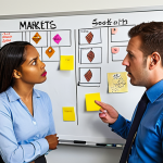 **

A diverse team brainstorming and identifying potential risks in a modern office. Sticky notes with various risk categories (financial, operational, market, etc.) are displayed on a whiteboard. The atmosphere is collaborative and proactive, with team members actively discussing and analyzing different scenarios.

**